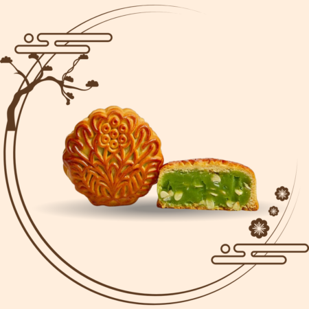 翡翠莲蓉月饼 Pandan Lotus Mooncake(180G)