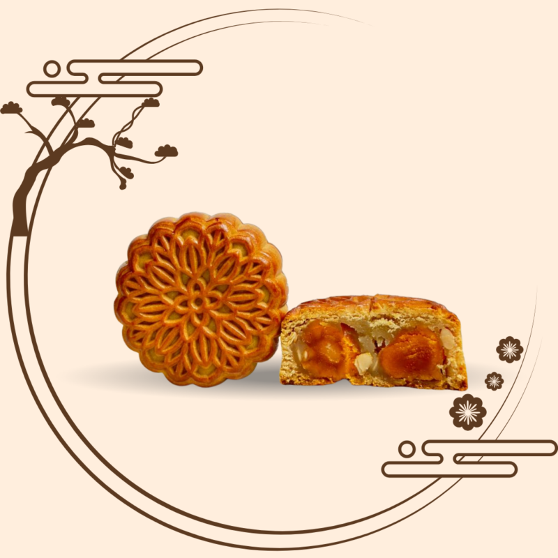 白莲蓉双黄 White Lotus Double Yolk Mooncake (180G)