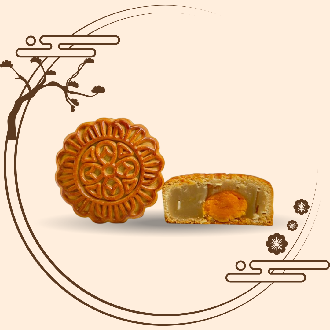 白莲蓉单黄 White Lotus Single Yolk Mooncake (180G)