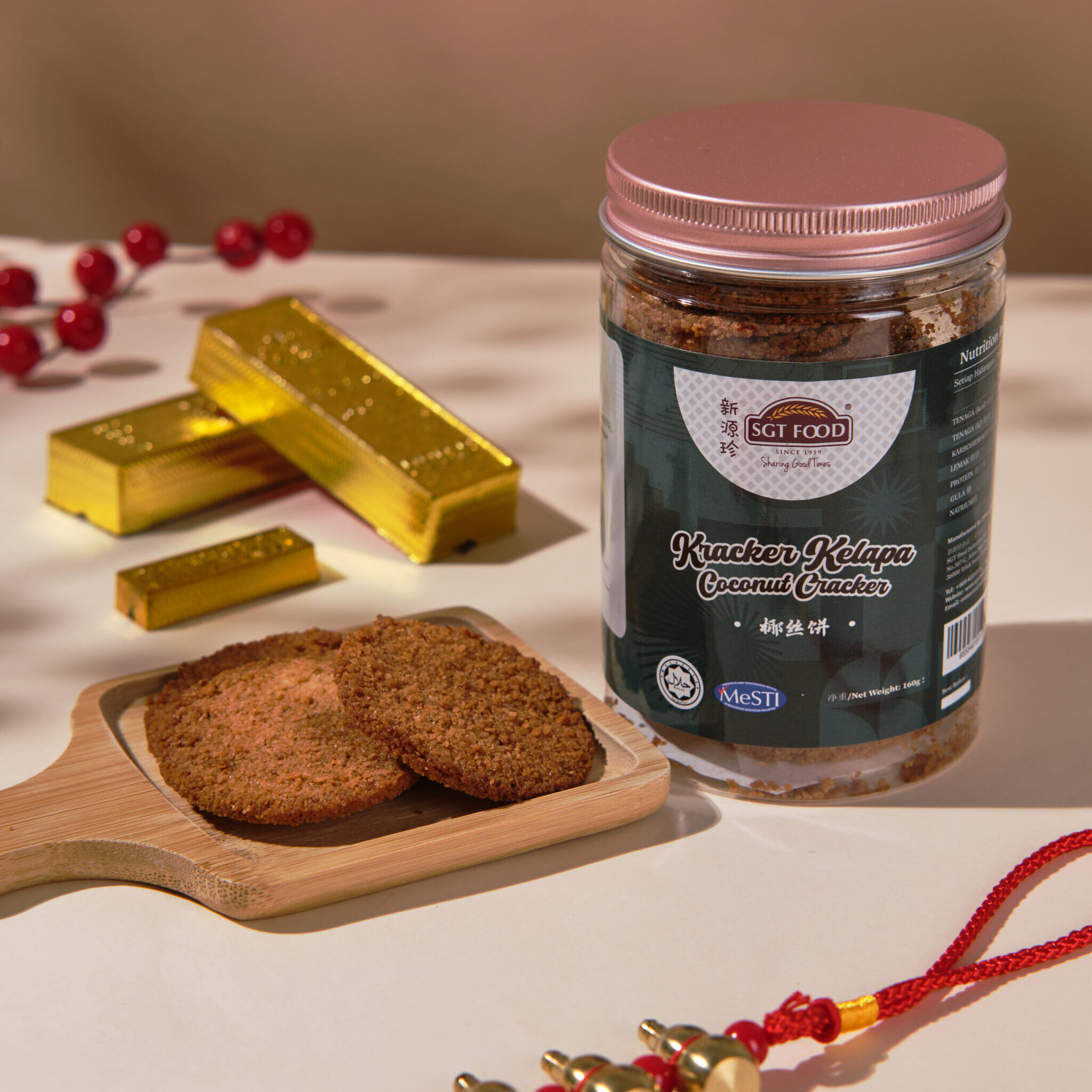 Kracker Kelapa 椰丝脆片 160g