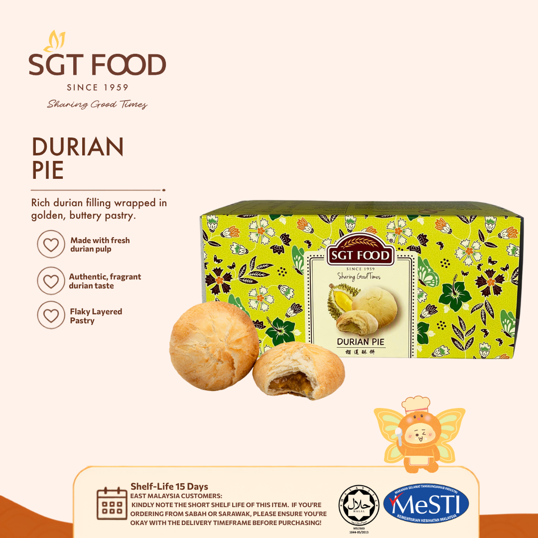 Golden Durian Pie (6 pcs) 黄金榴莲酥饼